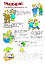 English Worksheet: FRIENDS