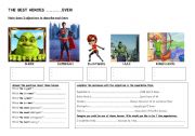 English worksheet: BEST HEROES ...EVER