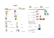 English Worksheet: a quiz for starter grade students