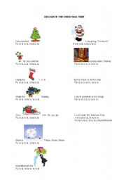English worksheet: Christmas Song