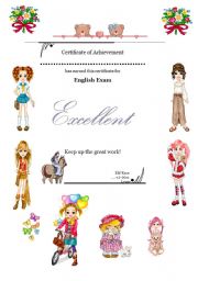 English Worksheet: English Certificate For Kids