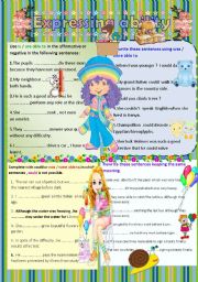 English Worksheet: Expressing ability II