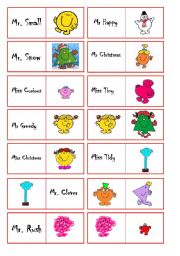 English Worksheet: A new Mr and Misses domino. Much better!!!