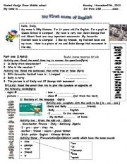 English Worksheet: testing