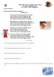 English worksheet: Xmas and New Year worksheet