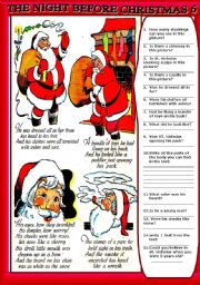English Worksheet: COMIC - THE NIGHT BEFORE CHRISTMAS 6