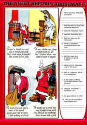 English Worksheet: COMIC - THE NIGHT BEFORE CHRISTMAS 7
