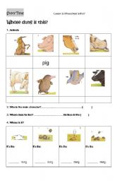 English worksheet: The story of the little mole  Ӹ  վ! 