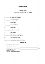 English Worksheet: Grammar Exercises