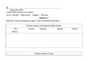 English Worksheet: greeting