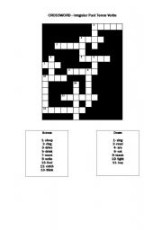 English Worksheet: The simple Past Crossword