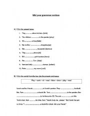 English Worksheet: grammar revision 2nd grade