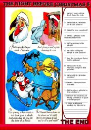 English Worksheet: COMIC - THE NIGHT BEFORE CHRISTMAS 8