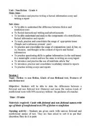 English Worksheet: non fiction 