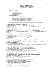 English Worksheet: English for grade 8