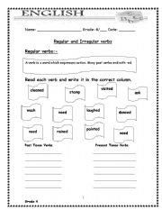 irregular verbs