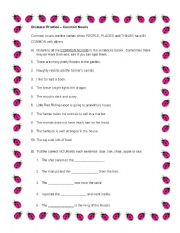 English Worksheet: Grammar Practice - Common Nouns