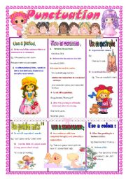 English Worksheet: Punctuation