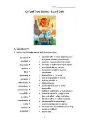 English Worksheet: Comprehension exercise on Oxford True Stories - Roald Dahl