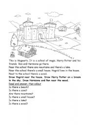 English Worksheet: Hogwarts