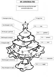 Christmas and possessive adjectives