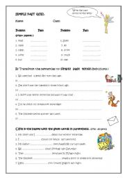 simple past tense quiz