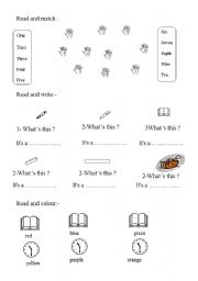 English Worksheet: 3 rd revision