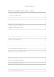 English Worksheet: the verb to be question