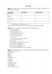 English worksheet: Pocahontas movie