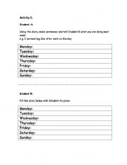 English worksheet: Present Continous for future arrangements