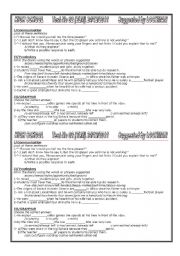 English Worksheet: Quiz on Units 1/2/3 on Moroccan syllabus