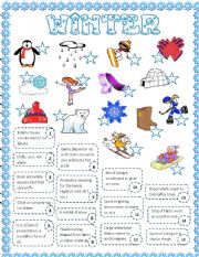 English Worksheet: WINTER