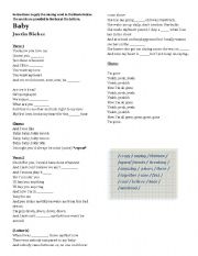 English Worksheet: Justin Bieber - Baby