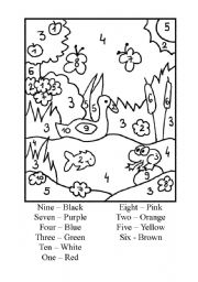 English Worksheet: Colour