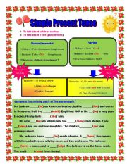 simple present tense