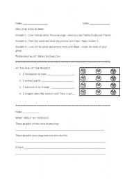 English worksheet: Rubric for group work