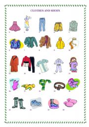 English Worksheet: Clothes