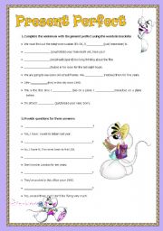 English Worksheet: Present Perfect