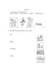 English worksheet: Exercises