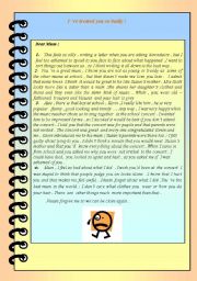 English Worksheet: Ive treated you so badly 