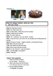 English Worksheet: exercises