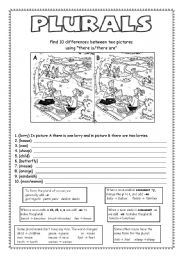 English Worksheet: Plurals