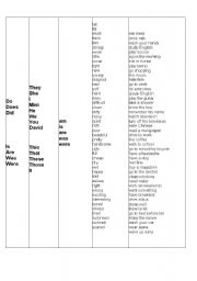 English Worksheet: practice basic sentences
