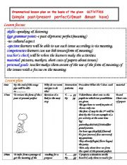 English Worksheet: lesson plans