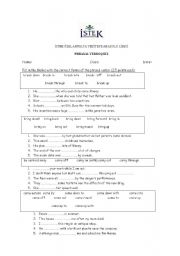 English Worksheet: PHRASAL VERBS QUIZ