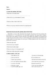 English worksheet: exam