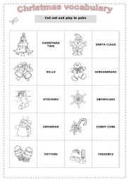 English Worksheet: CHRISTMAS VOCABULARY