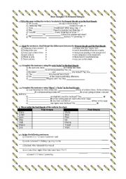 English Worksheet: present simple vs past simple