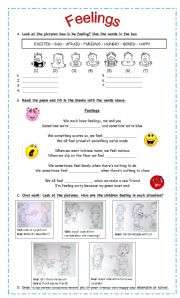 English Worksheet: Teaching Values: Feelings