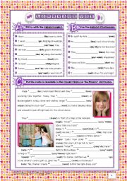 English Worksheet: Physical appearance and clothes Test (8th grade: topic - 